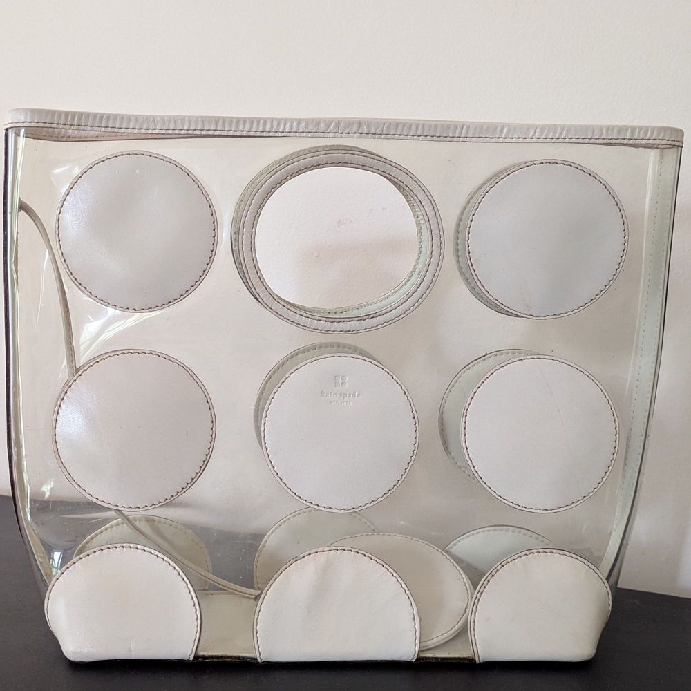 Rare Vintage Kate Spade Clear Tote
